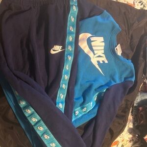 Nike Blue and Navy Tracksuit